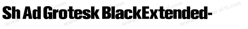 Sh Ad Grotesk BlackExtended字体转换